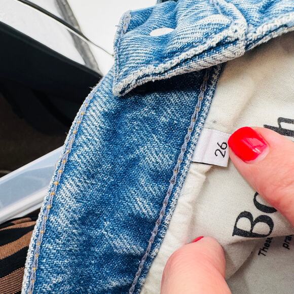 Boyish Jeans Size 26 Women’s Sustainable Straight Leg Blue Denim - Picture 6 of 10